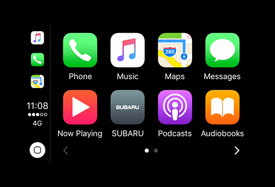 Apple CarPlay<sup>*1</sup> and Android Auto™<sup>*2</sup>